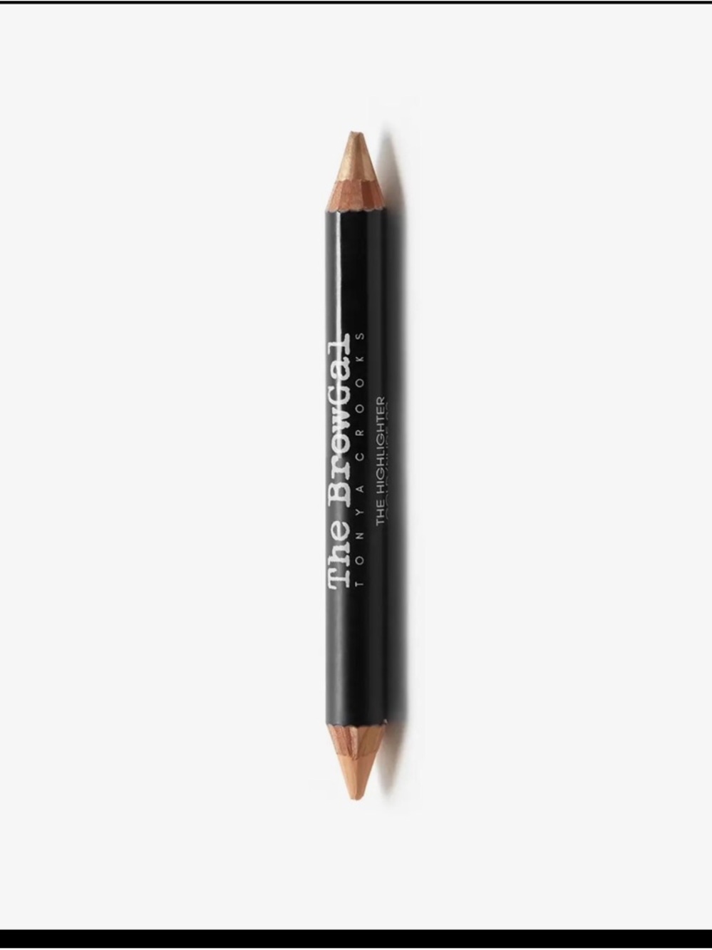 The BrowGal Dual-Ended Highlighter Pencil in Gold/Nude